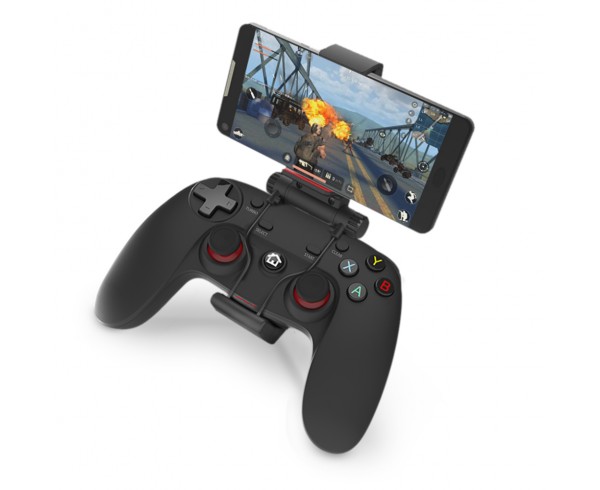 Manette Gaming sans fil Bluetooth/2.4GHz avec clip pour smartphone