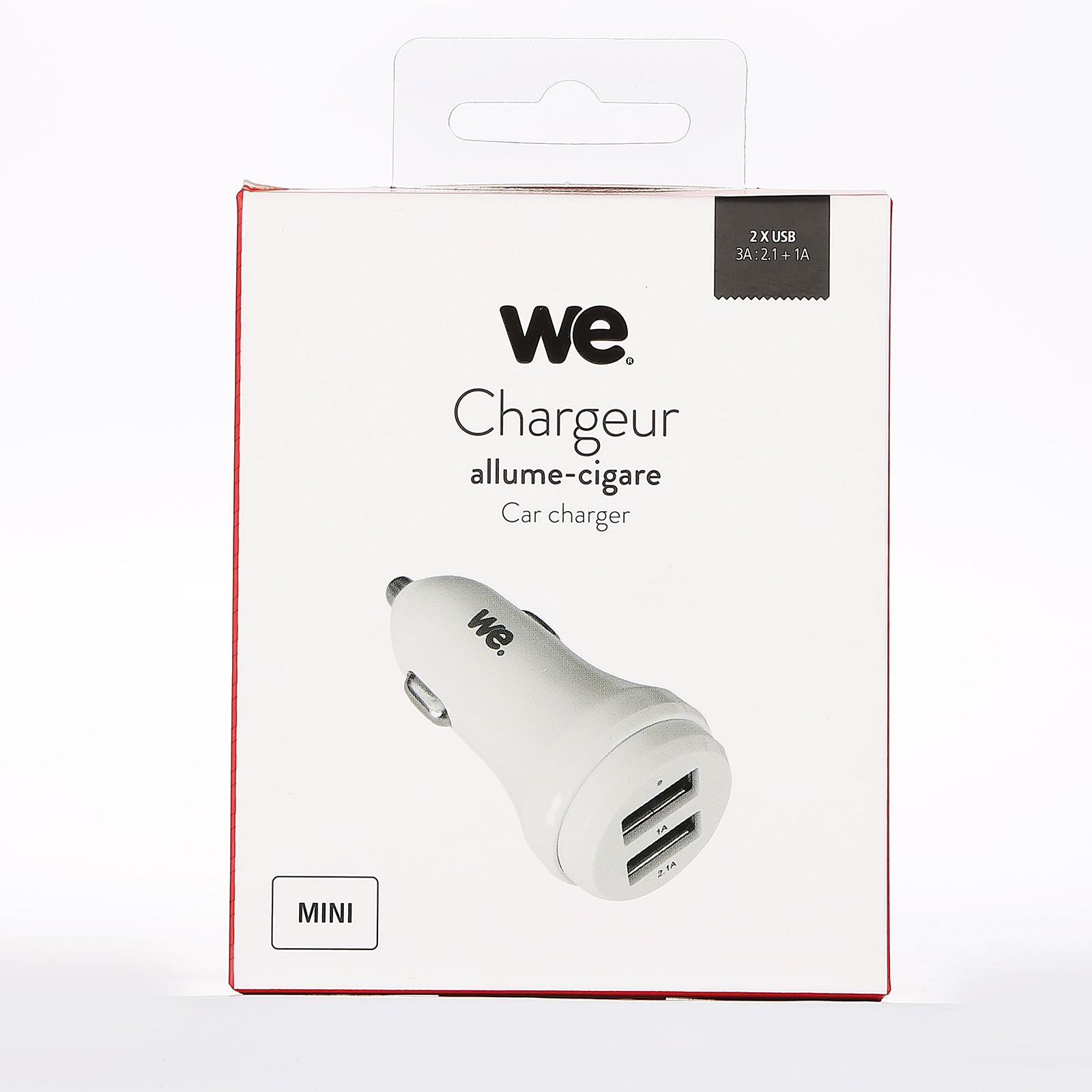 Wewoo - Prise électrique blanc DIXINGE 2A Dual USB Port Chargeur